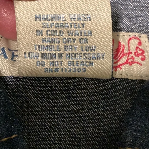 Vintage Paris Blues Denim Jean Vest 1X FITS LIKE Junior’s XL - Picture 9 of 12